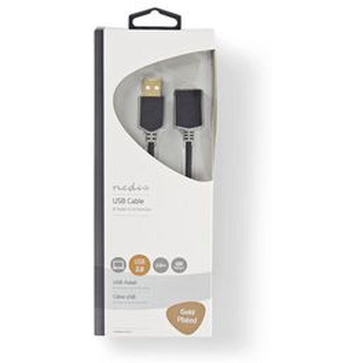 Nedis Cable USB 2.0 A M - A F 2.0m GY - image 3 of 3
