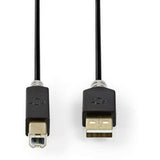 Nedis Cable USB 2.0 A M - B M 3.0m GY - image 2 of 3