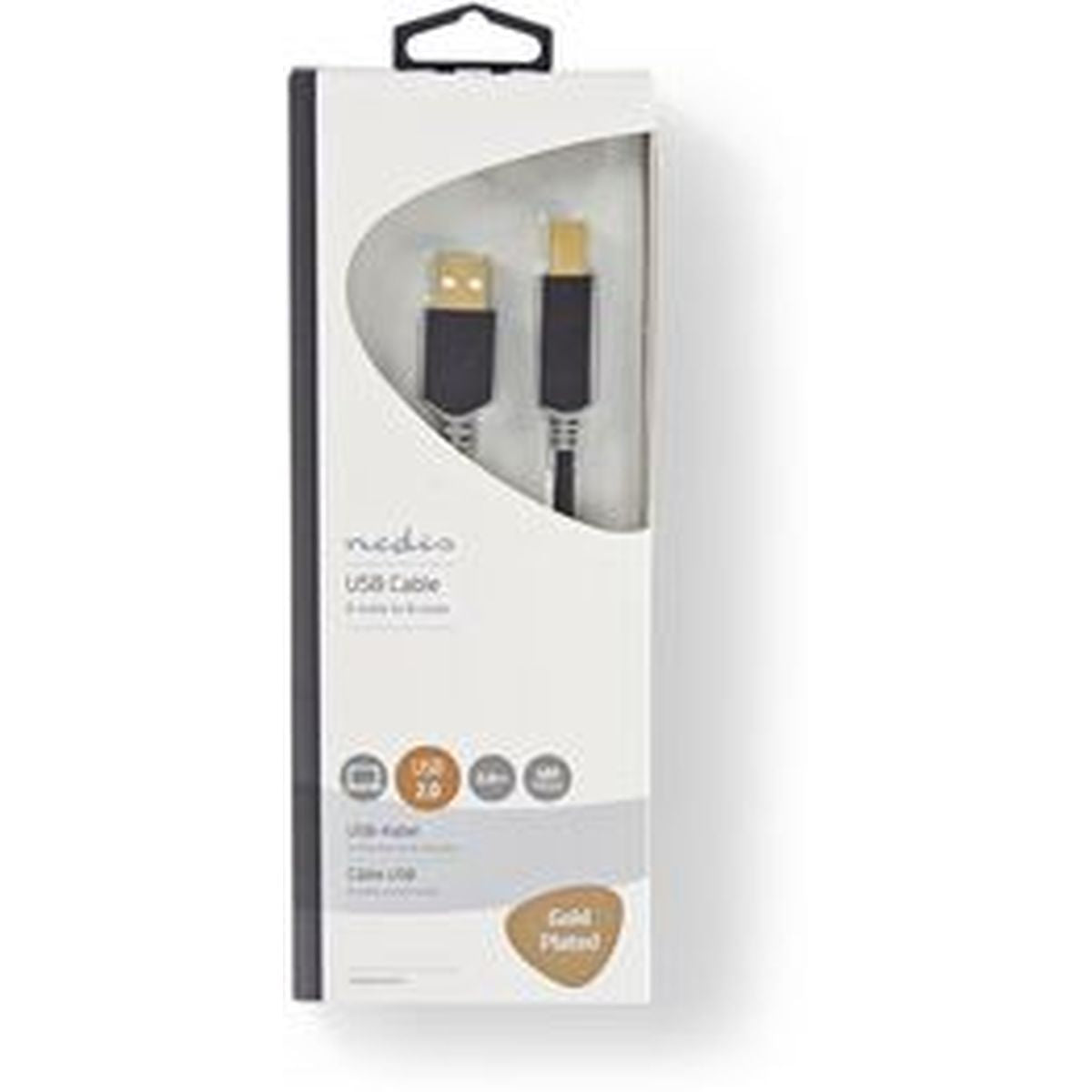 Nedis Cable USB 2.0 A M - B M 3.0m GY - image 3 of 3