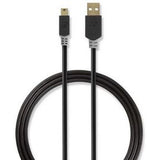 Nedis Cable USB 2.0 A M - Mini 5-PINS M 2.0m GY