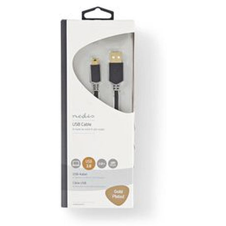 Nedis Cable USB 2.0 A M - Mini 5-PINS M 2.0m GY - image 3 of 3