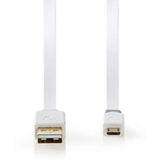 Nedis Cable USB 2.0 A M - Micro-B M 1.0m WH