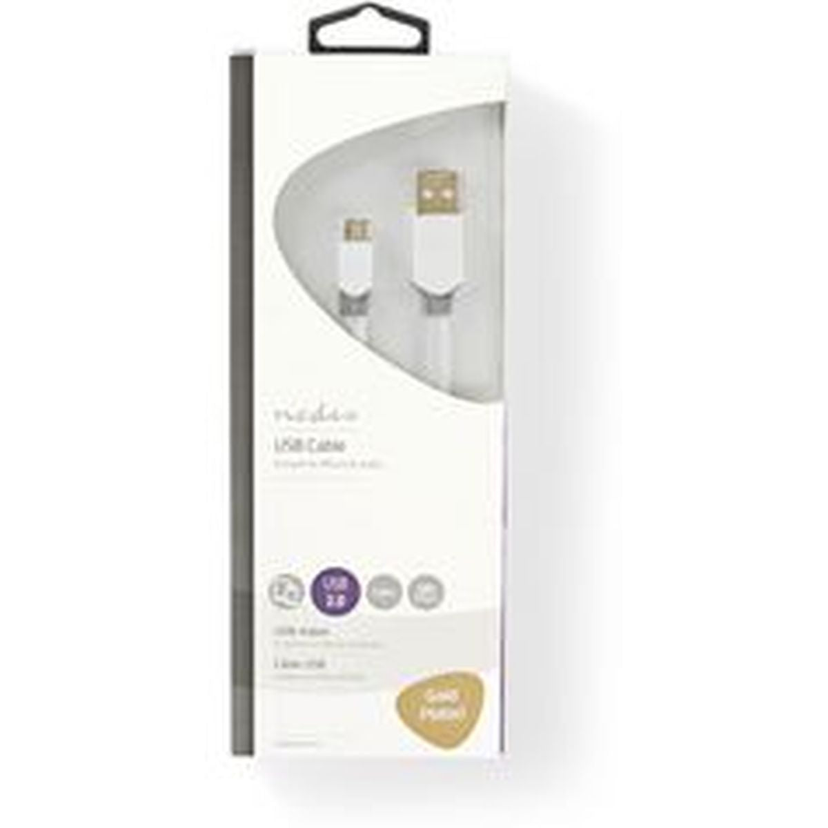 Nedis Cable USB 2.0 A M - Micro-B M 1.0m WH
