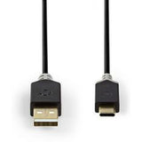Nedis Cable USB 2.0 Type-C M - A M 1.0m GY - image 2 of 3