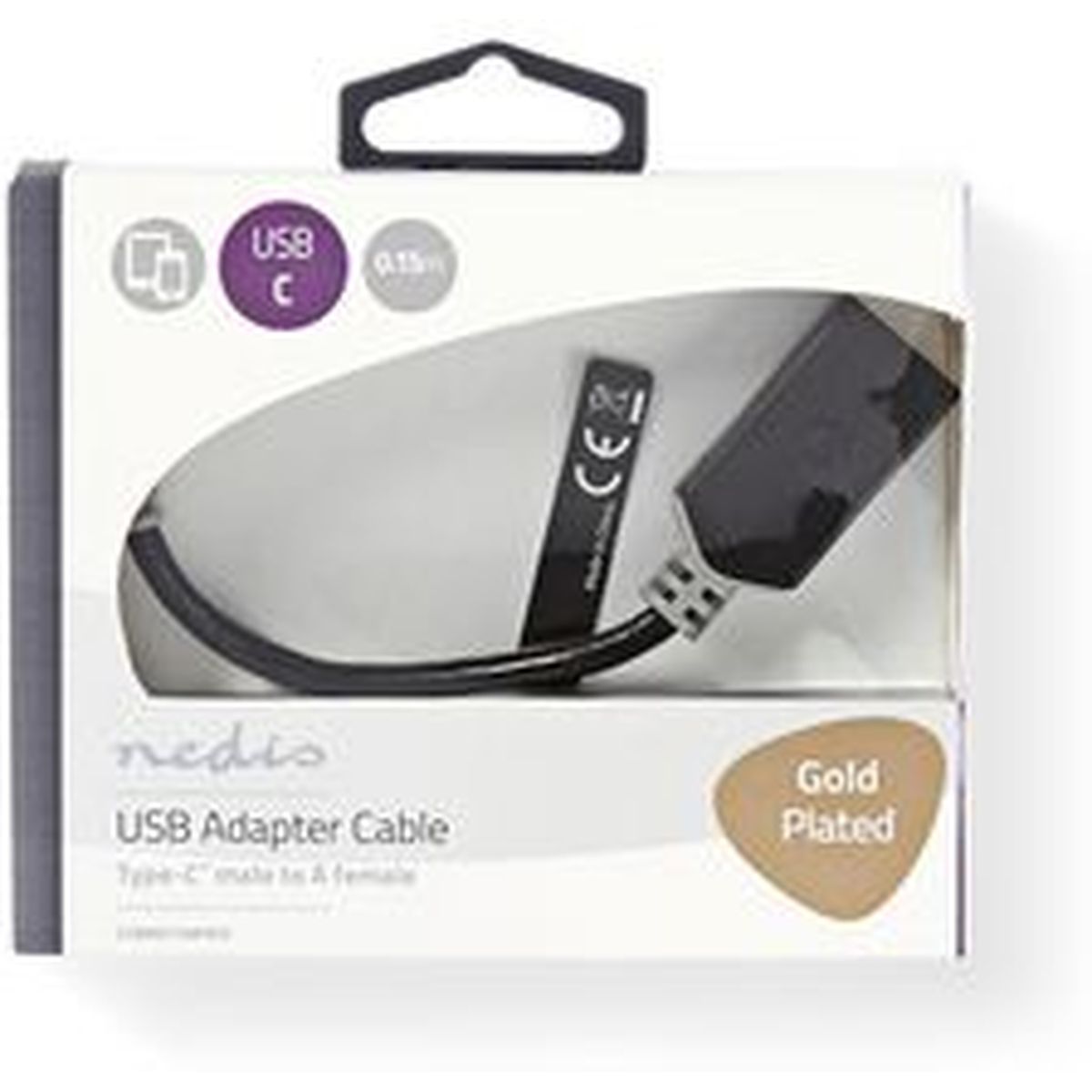 Nedis Cable USB 3.0 Type-C M - A F 0.15m GY - image 3 of 3