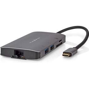 Nedis USB Hub USB-C M HDMI/Micro SD/RJ45 F/SD/USB-C F/3X USB-A F 5 GBPS 0.20 M