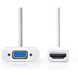 Nedis HDMI-VGA-CBL HDMI-Conn - VGA F + 3.5mm Outp 0.2m WH - image 2 of 3