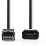 Nedis DisplayPort-HDMI-Cable DisplayPort M-HDMI F 0.2m BK - image 2 of 3