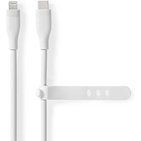 Nedis Lightning Cable USB 2.0 8-PINS USB-C Male 480 Mbps Nickel 1.50m Silicone