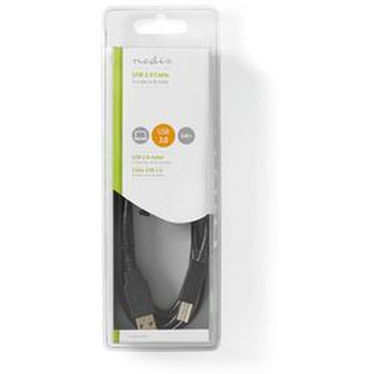 Nedis USB 2.0-CABLE A M-B M 3.0m BK - image 3 of 3