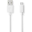 Nedis USB-Cable USB 2.0 USB-A Male USB Micro-B Male 480 Mbps Nickel Plated 2.0m