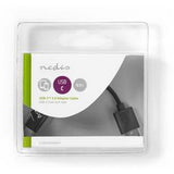 Nedis USB 2.0-CABLE Type-C M-A M 0.1m BK - image 3 of 3