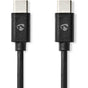 Nedis USB-Cable | USB 2.0 | USB-C Male | 60W | 480 Mbps | 2M | Black | Box