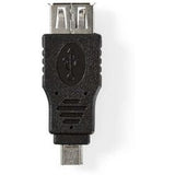 Nedis USB 2.0-Adapter Micro-B M-A F BK