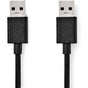 Nedis USB-Cable 3.2 Gen 1 USB-A M USB-A M 5 Gbps Nickel Flated 1 M Round