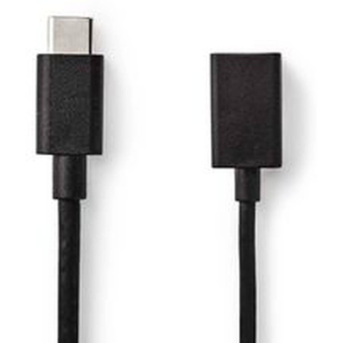 Nedis USB 3.0-CABLE Type-C M-A F 0.15m BK