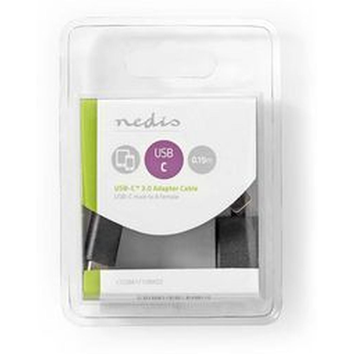 Nedis USB 3.0-CABLE Type-C M-A F 0.15m BK - image 3 of 3