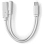 Nedis USB-C Adapter USB 2.0 USB-C Male USB-C Female / 3.5 mm Female 0.1 M Round