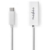 Nedis USB-C-Adapterkabel Type-C M-RJ45 (8P8C) F 0.2m WH