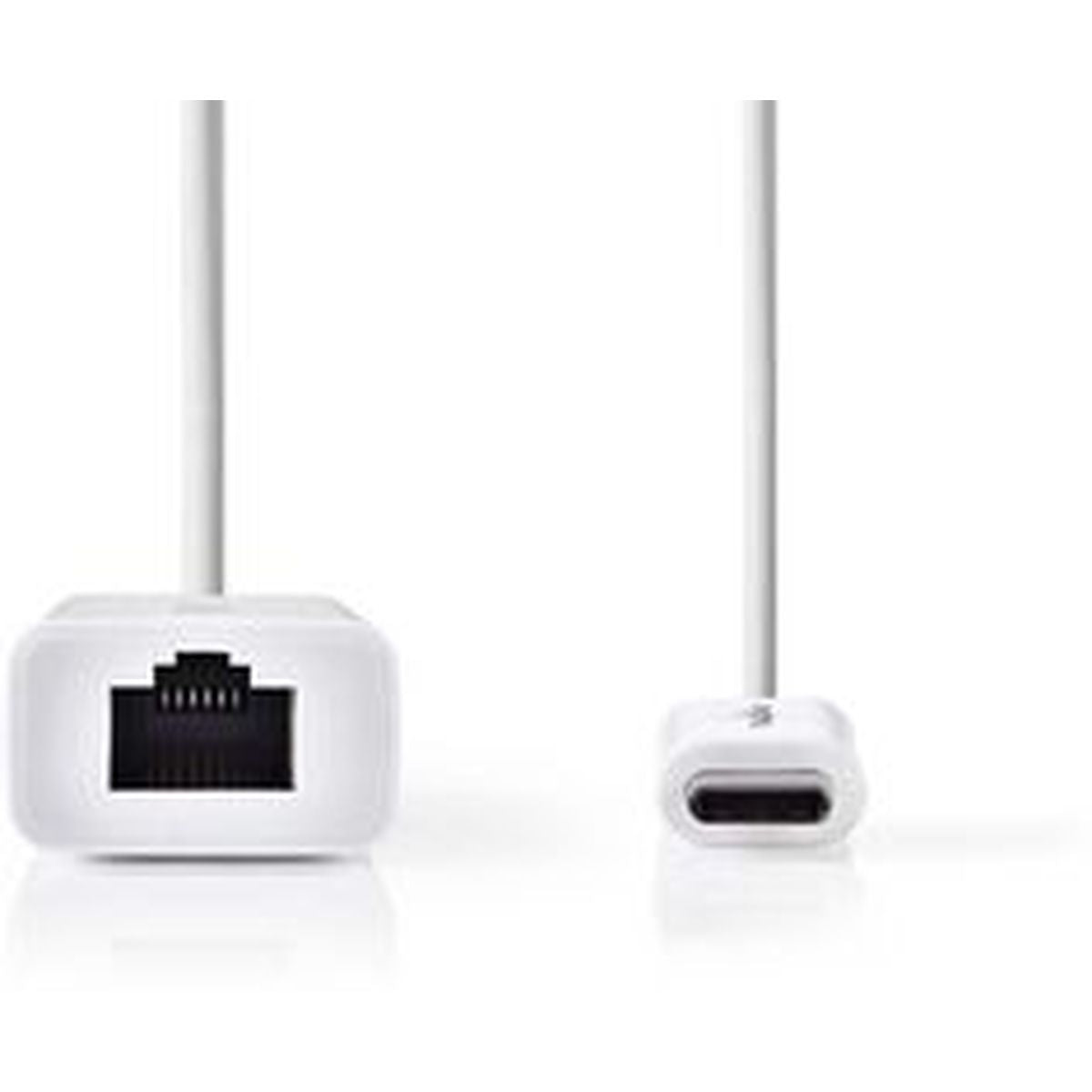 Nedis USB-C-Adapterkabel Type-C M-RJ45 (8P8C) F 0.2m WH - image 2 of 3