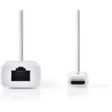 Nedis USB-C-Adapterkabel Type-C M-RJ45 (8P8C) F 0.2m WH - image 2 of 3
