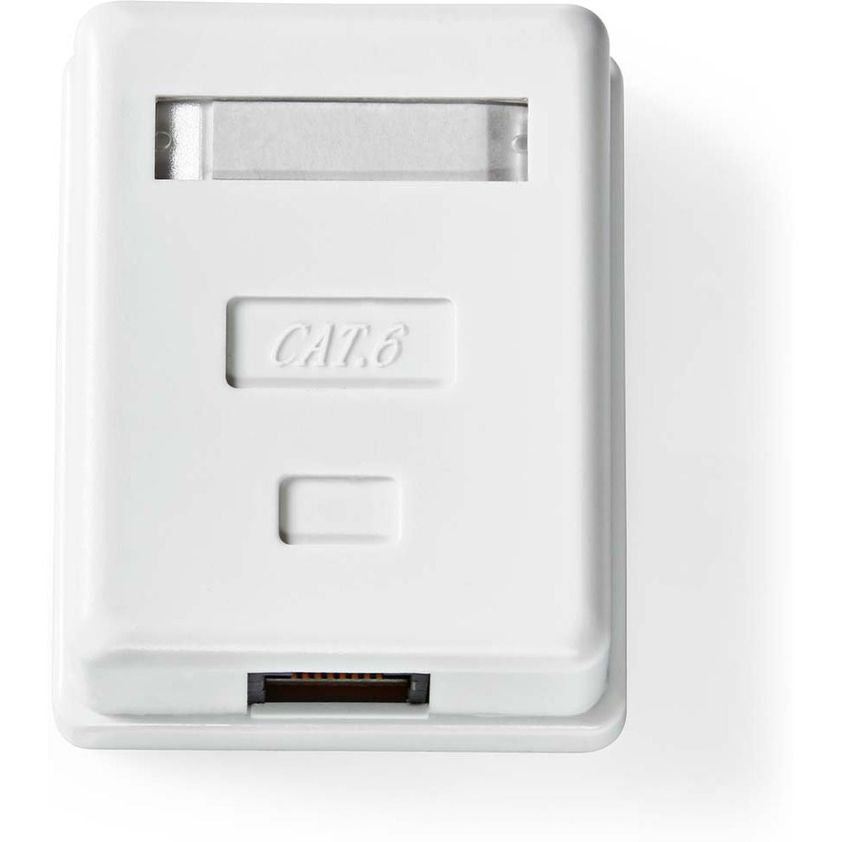 Nedis Network Wall Box Surface Mounted 1 Poort(EN) UTP CAT6 Straight Female