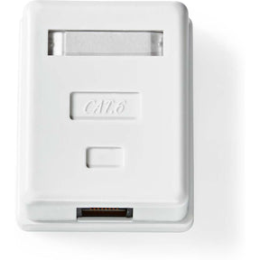 Nedis Network Wall Box Surface Mounted 1 Poort(EN) UTP CAT6 Straight Female
