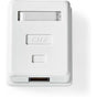 Nedis Network Wall Box Surface Mounted 1 Poort(EN) UTP CAT6 Straight Female