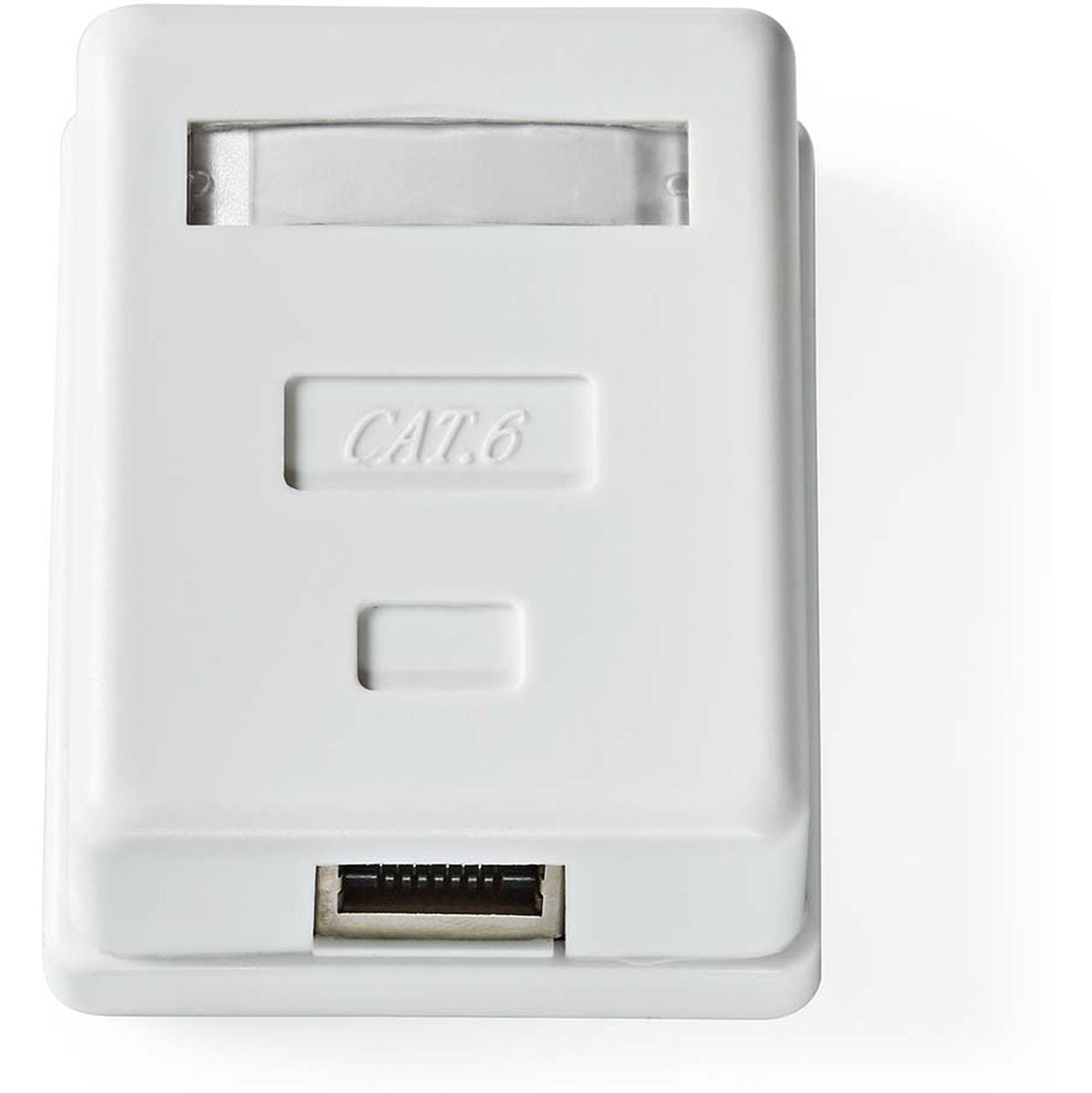 Nedis Network Wall Box Surface Mounted 1 Poort(EN) STP CAT6 Straight Female