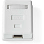 Nedis Network Wall Box Surface Mounted 1 Poort(EN) STP CAT6 Straight Female