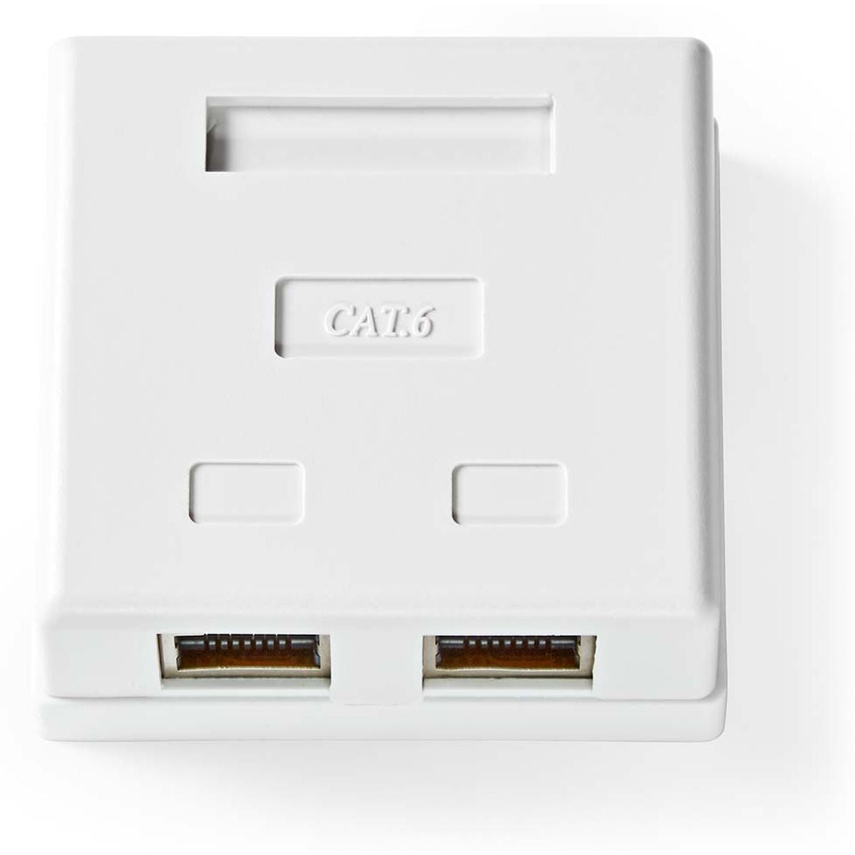 Nedis Network Wall Box Surface Mounted 2 Poort(EN) STP CAT6 Straight Female