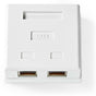Nedis Network Wall Box Surface Mounted 2 Poort(EN) STP CAT6 Straight Female