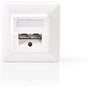 Nedis Network Wall Box Flush-Mounted 2 Poort(EN) CAT5e Straight Female