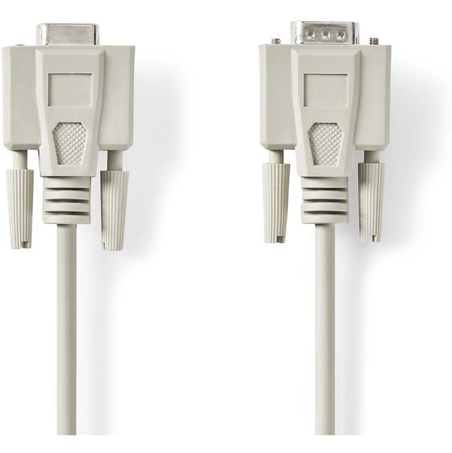 Nedis Serial Cable D-SUB 9-PINS Male D-SUB 9-PINS Female 3.00 M Round