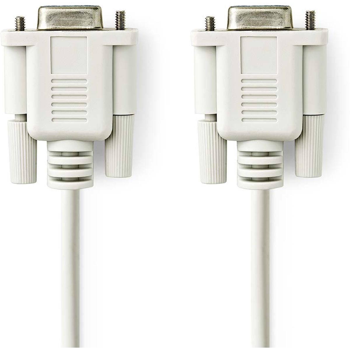 Nedis Nullmodemkabel D-SUB 9-PINS F D-SUB 9-PINS F Nickel Plated 2.00m Round PVC