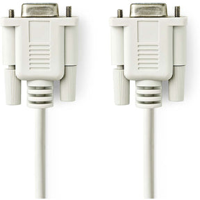 Nedis Nullmodemkabel D-SUB 9-PINS F D-SUB 9-PINS F Nickel Plated 2.00m Round PVC