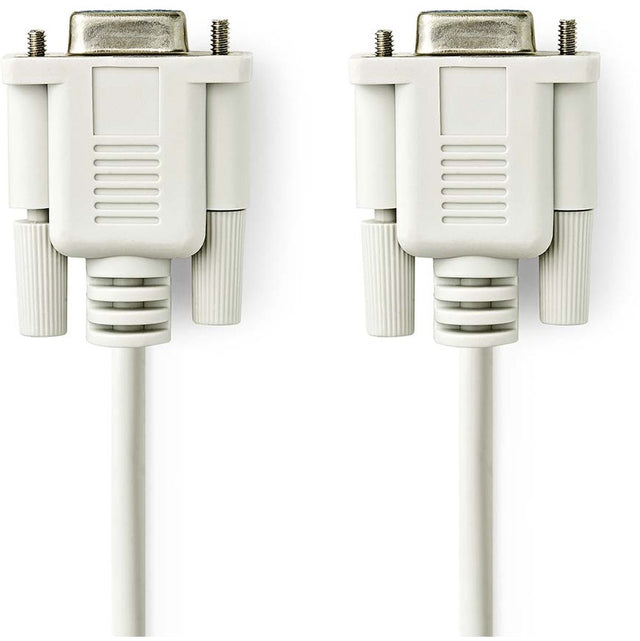 Nedis Nullmodemkabel D-SUB 9-PINS F D-SUB 9-PINS F Nickel Plated 2.00m Round PVC