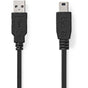 Nedis USB-Cable | USB 2.0 | USB-A M | USB Mini-B 5-PINS M | 480 Mbps | 5m Black