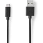 Nedis USB-Cable USB 2.0 USB-A M USB Micro-B M 10 W 480 Mbps Nickel 0.50m PVC