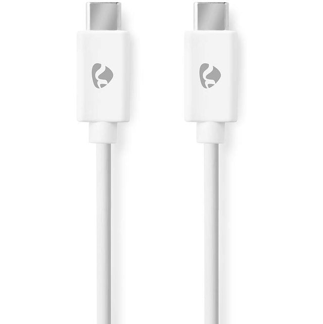 Nedis USB-Cable | USB 2.0 | USB-C Male | 60W | 480 Mbps | 1M | White