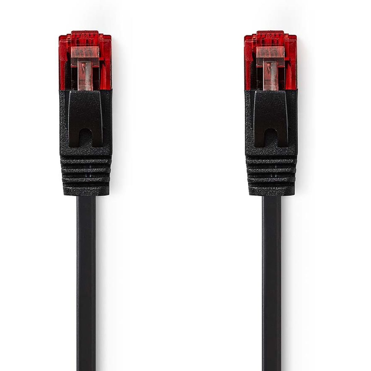 Nedis CAT6 Network Cable RJ45 M RJ45 M U/UTP 2.0m Snagless Plat PVC Black Label