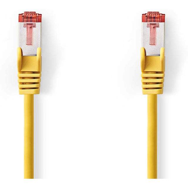Nedis CAT6-CABLE RJ45 Male RJ45 Male S/FTP 10.0m Round LSZH Yellow Label