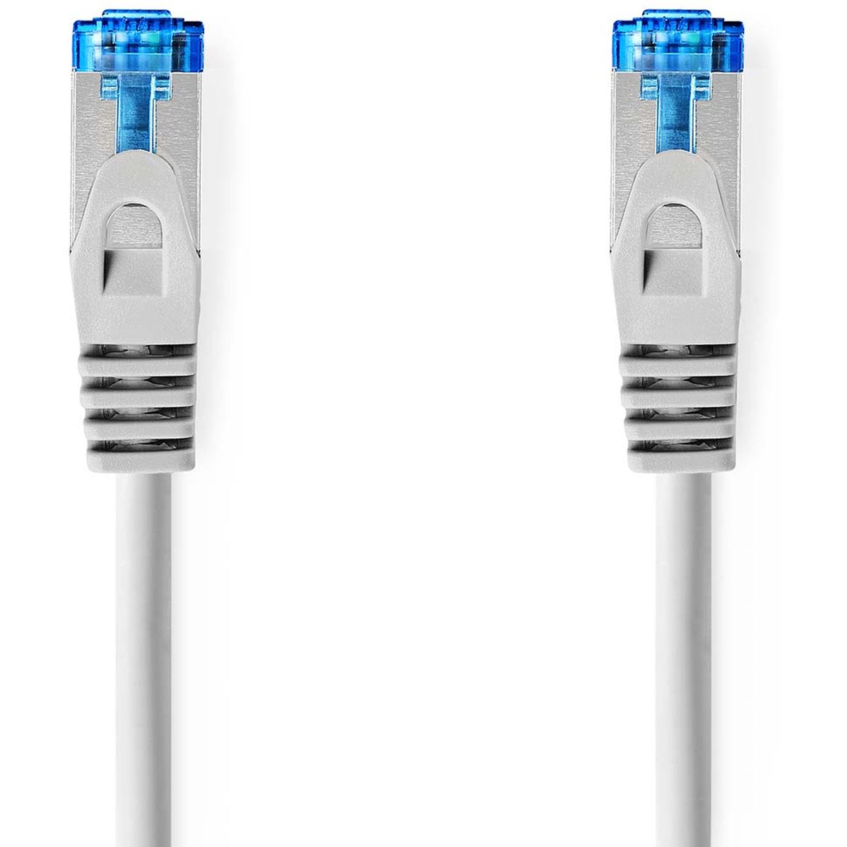 Nedis CAT6a Network Cable RJ45 M RJ45 M 2.0m Snagless Round LSZH Grey Label