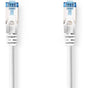 Nedis CAT6a Network Cable RJ45 M RJ45 M 0.25m Snagless Round LSZH White Label