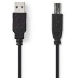 Nedis USB 2.0 Cable A M-B M 2.0m BK
