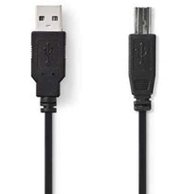 Nedis USB 2.0 Cable A M-B M 2.0m BK