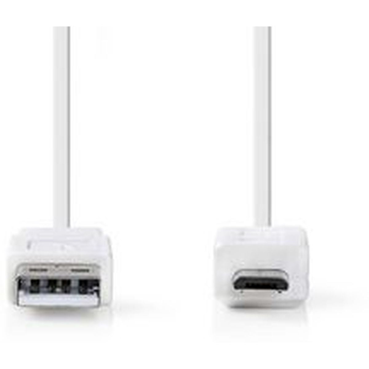 Nedis Flat USB 2.0-CABLE A M-Micro-B M 1.0m WH - image 2 of 4