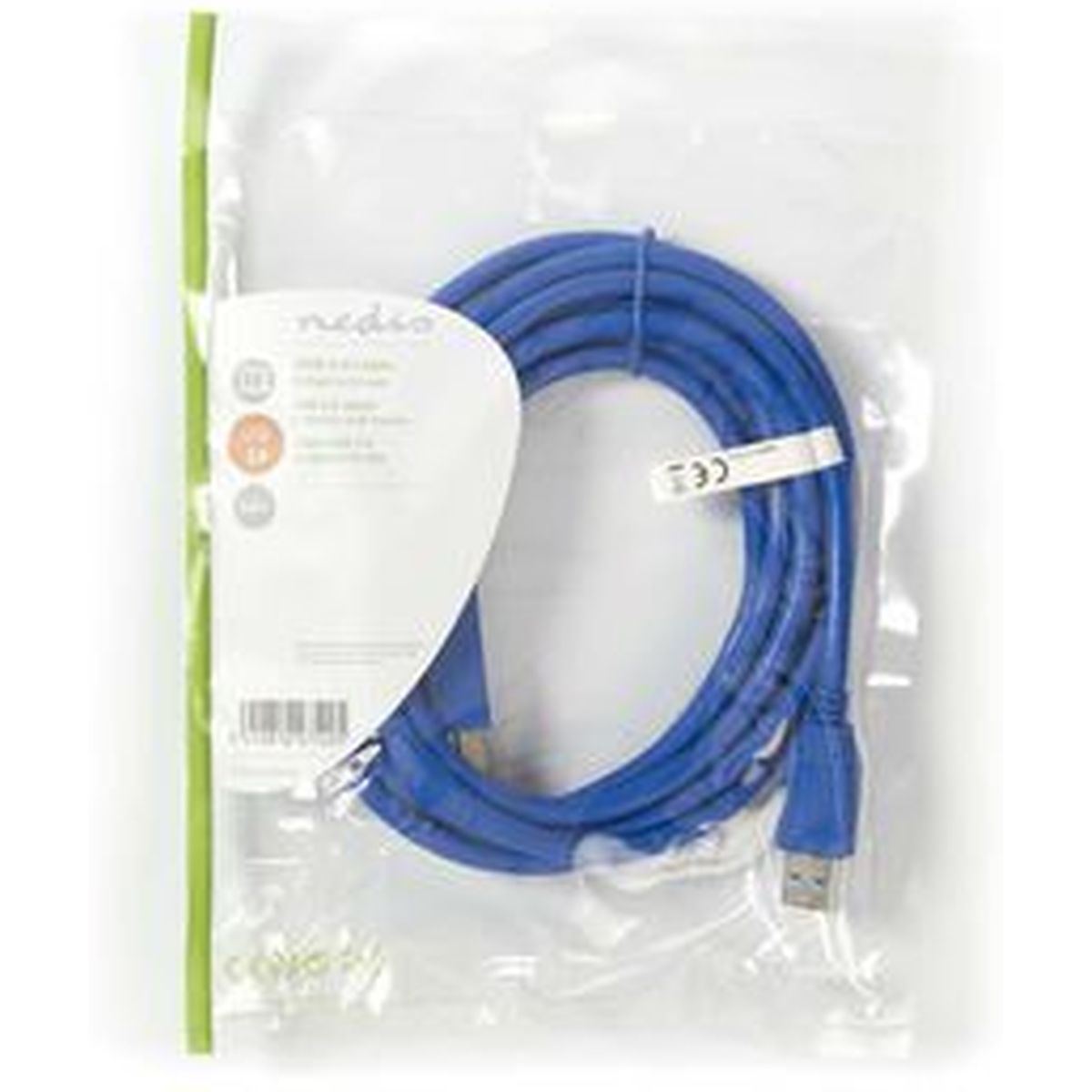 Nedis USB 3.0 Cable A M-B M 3.0m BL - image 4 of 4