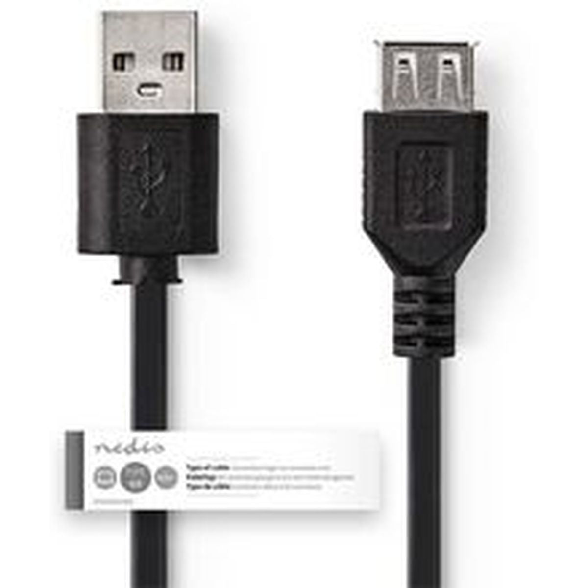 Nedis Cable USB 2.0 A M-USB A F 3.0m BK - image 3 of 3