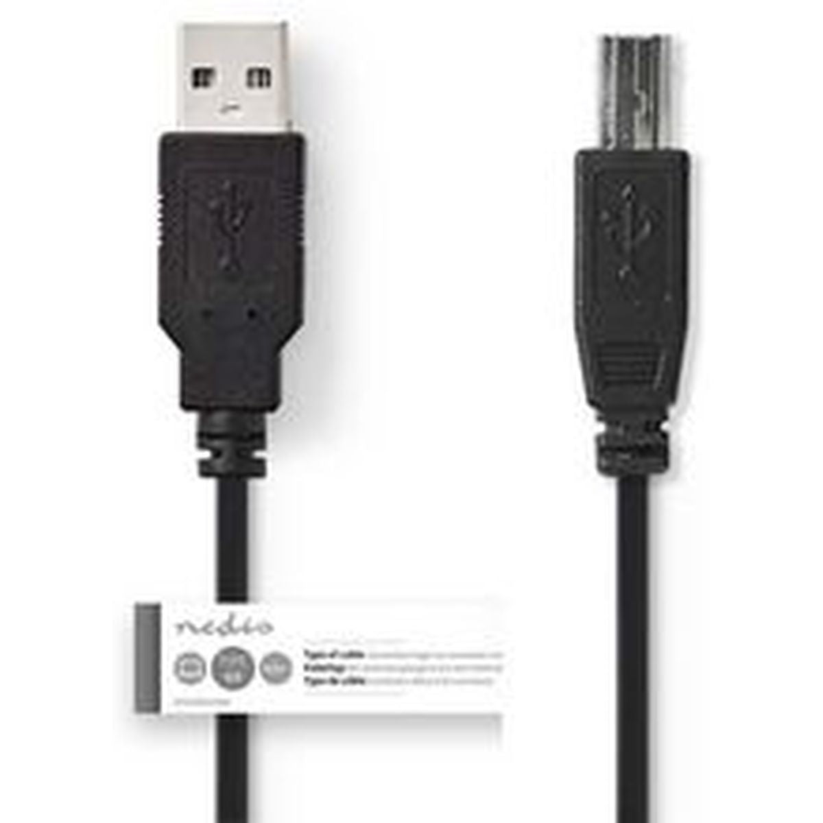 Nedis Cable USB 2.0 A M-USB-B M 1.0m BK - image 3 of 3